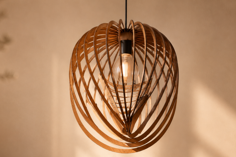 Luminaire en bois de chez Poupet Creations Luminaire en bois de chez Poupet Creations